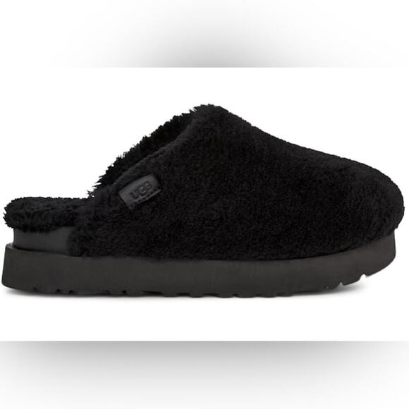 UGG Shoes - Ugg Fuzz Sugar Slide Black size 9